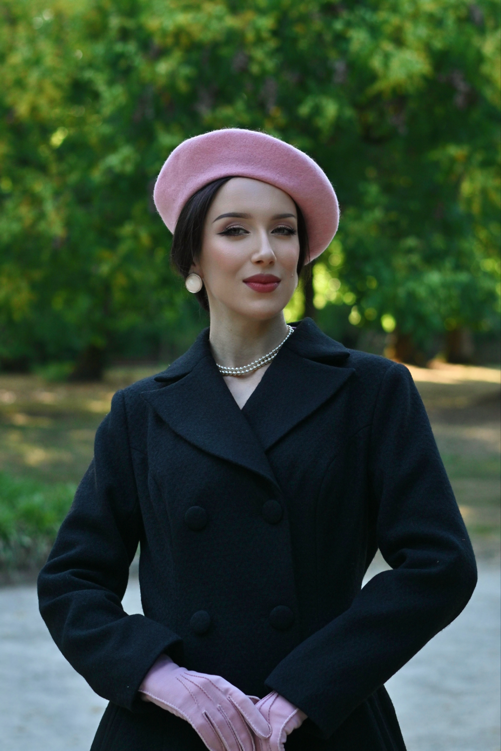 Margo Black Weave Swing Coat in Extended Sizing
